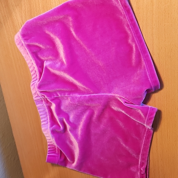 3 for 10 Bundle Bioworld Shorts Pink Velour Dance Shorts size L - Picture 5 of 7